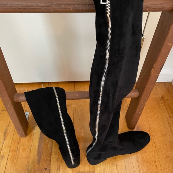 Black Knee High Boots - Picture 2 of 6